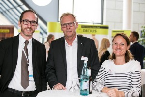 Steuerfachtagung Celle 2017, Steuerfach- und Zukunftskongress Celle 2017, Steuerberaterverband Niedersachsen Sachsen-Anhalt, André Gorpe, Michael Bibber und Katrin Schenk auf der After-Work-Party in der Congress Union Celle     